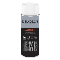 Peinture aérosol antirouille blanc 400ml Delkolor
