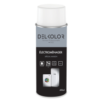Peinture aérosol spécial électroménager blanc 400ml Delkolor