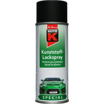 Peinture aérosol spécial plastique automobile 400ml noir Auto-K