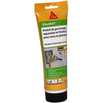 Enduit tout en 1 pâte garnissage et finition blanc Sikawall 425g Sika
