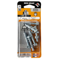 6 chevilles matériaux pleins ATX Ø6 x 45mm Red Head