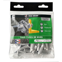 100 chevilles tous supports Nordtech Ø6 x 30mm Red Head