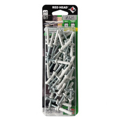 40 chevilles tous supports Frapex M Ø5 x 25mm Red Head