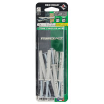 10 chevilles tous supports Frapex M Ø8 x 60mm Red Head