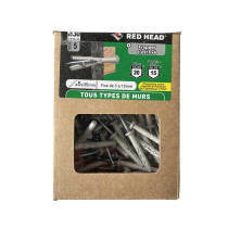 130 chevilles tous supports Frapex M Ø5 x 35mm Red Head