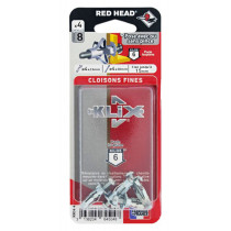 4 chevilles plaque de plâtre Klix Ø4 x 23mm + vis Ø4 x 30mm Red Head