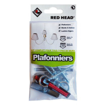 Kit complet de montage tous supports pour plafonniers Red Head – 8 pièces