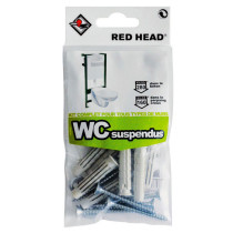 Kit complet de montage tous supports pour WC suspendu Red Head – 24 pièces