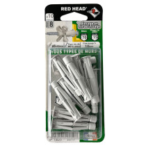 10 chevilles tous supports Treck Ø8 x 50mm Red Head