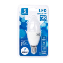 Ampoule LED E14 Flamme 9W (équivalent 55W) - Blanc froid