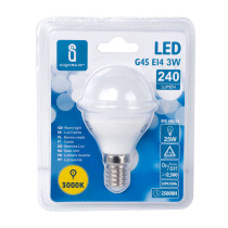 Ampoule LED E14 Standard 3W (équivalent 24W) - Blanc chaud