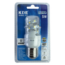 Ampoule LED E27 Spirale 5W (équivalent 40W) - Blanc froid