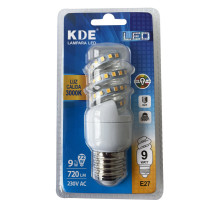 Ampoule LED E27 Spirale 9W (équivalent 72W) - Blanc chaud