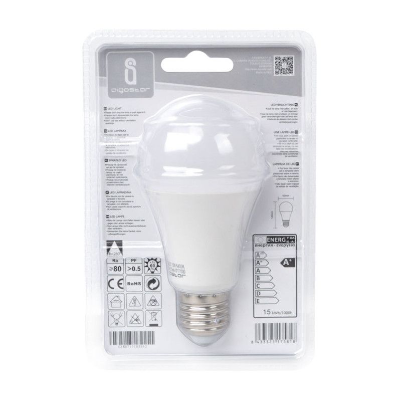 Ampoule LED standard avec culot standard E27, conso. de 15W