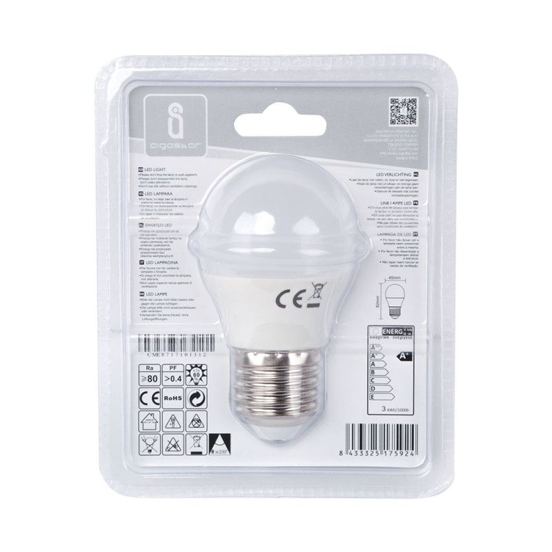 QNINE Ampoule LED E27 blanc chaud , 5W (équivalent à l'ampoule 50W