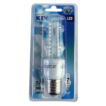 Ampoule LED E27 Tube 7W (équivalent 45W) - Blanc froid