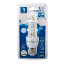 Ampoule LED E27 Tube 9W (équivalent 58W) - Blanc froid