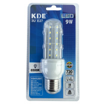 Ampoule LED E27 Tube 9W (équivalent 72W) - Blanc froid