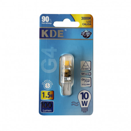 Ampoule LED G4 12v 1,5w équivalent 13w blanc chaud 3000k - RETIF