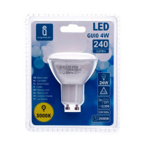 Ampoule LED GU10 Spot 4W (équivalent 24W) - Blanc chaud