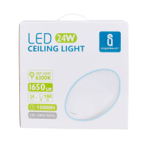 Applique LED Plafonnier dôme 24W (équivalent 150W) - Blanc froid