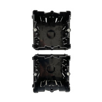 Lot de 2 boites d\'encastrement carrées