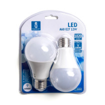 Lot 2 ampoules LED E27 Standard 12W (équivalent 73W) - Blanc froid