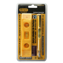 Jeu 2 niveaux à bulle + stylo magnétique niveau