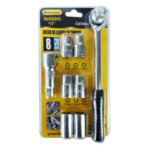 Jeu clé à cliquet 1/2" + 6 douilles