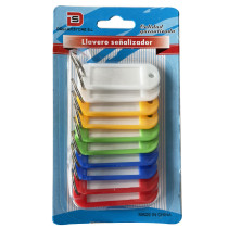 Lot 10 portes clés de couleurs