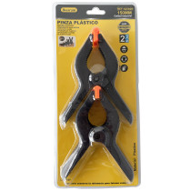 Lot 2 pinces à ressort en plastique 15cm