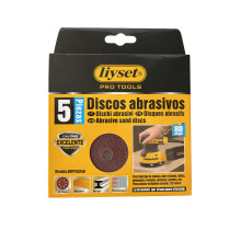 Lot 5 disques abrasifs pour ponçeuse - Ø 125mm - Grain 80