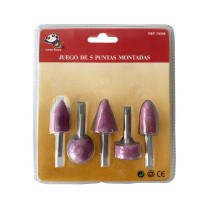 Lot 5 meules pierres abrasives pour ponçage