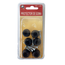 Lot 6 butées de porte silicone avec vis