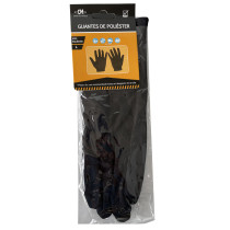 Gants fins synthétiques taille L longueur 23cm - noir