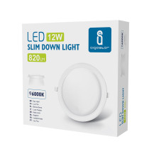 Spot LED 12W à encastrer extra-plat (équivalent 61W) - Blanc froid