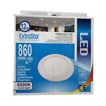 Spot LED 12W à encastrer extra-plat (équivalent 96W) - Blanc froid
