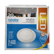 Spot LED 20W à encastrer extra-plat (équivalent 160W) - Blanc chaud