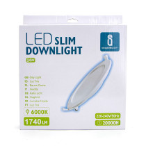 Spot LED 24W à encastrer extra-plat (équivalent 112W) - Blanc froid