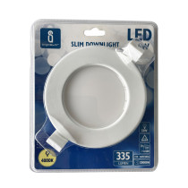 Spot LED 6W à encastrer extra-plat (équivalent 33W) - Blanc chaud