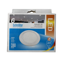 Spot LED 6W à encastrer extra-plat (équivalent 48W) - Blanc chaud