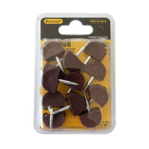 Lot 12 taquets d\'étagères marron à visser