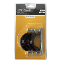 Lot 2 colliers de serrage gainés + fixation 38mm