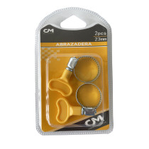 Lot 2 colliers de serrage papillon 23 mm
