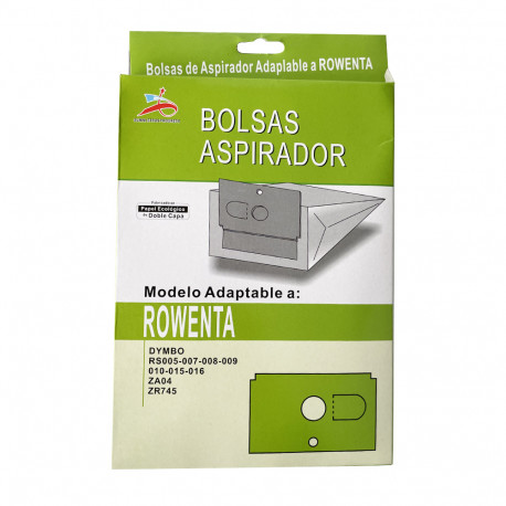 Lot 2 sacs d'aspirateur écologique compatible Rowenta