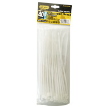 Lot 40 colliers de serrage plastique transparent - 3,6 x 200mm