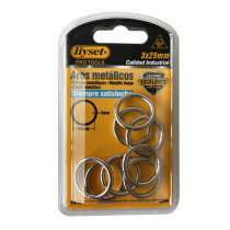 Lot 8 anneaux Ø 3 x 25mm