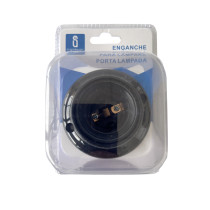 Plafonnier douille noir Ø 75mm E27 à visser - 40W