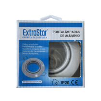 Support pour spot blanc avec douille encastrable orientable GU10