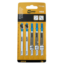 Lot 5 lames HSS T118A scie sauteuse
